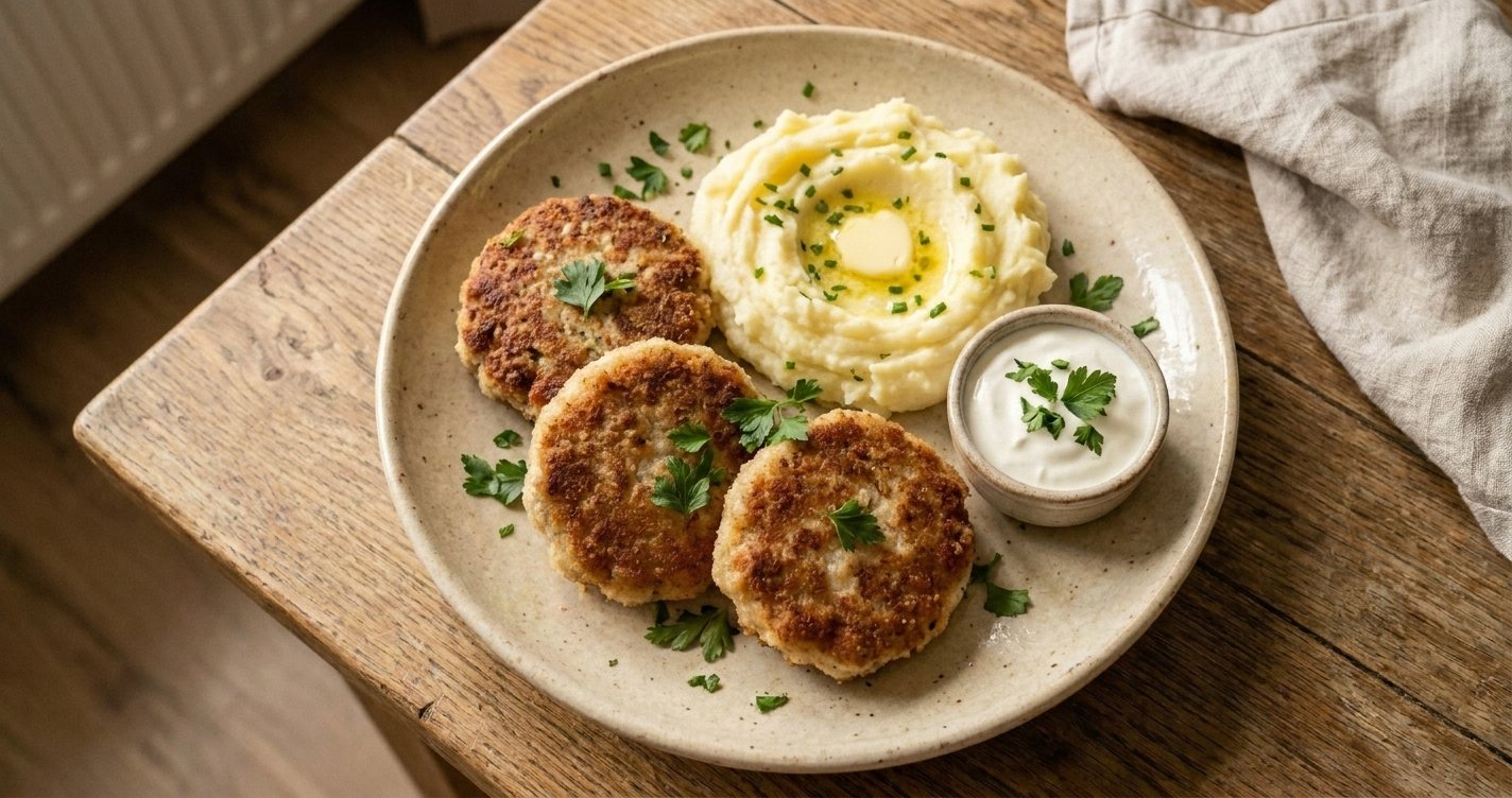 Котлеты домашние, курица + свинина